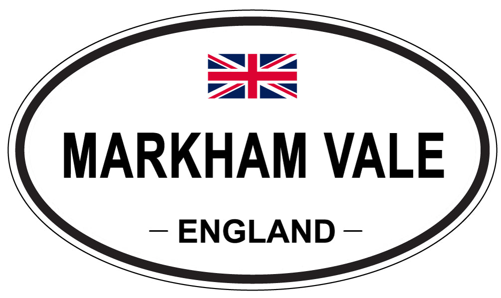 MARKHAM VALE, ENGLAND - Oval Sticker
