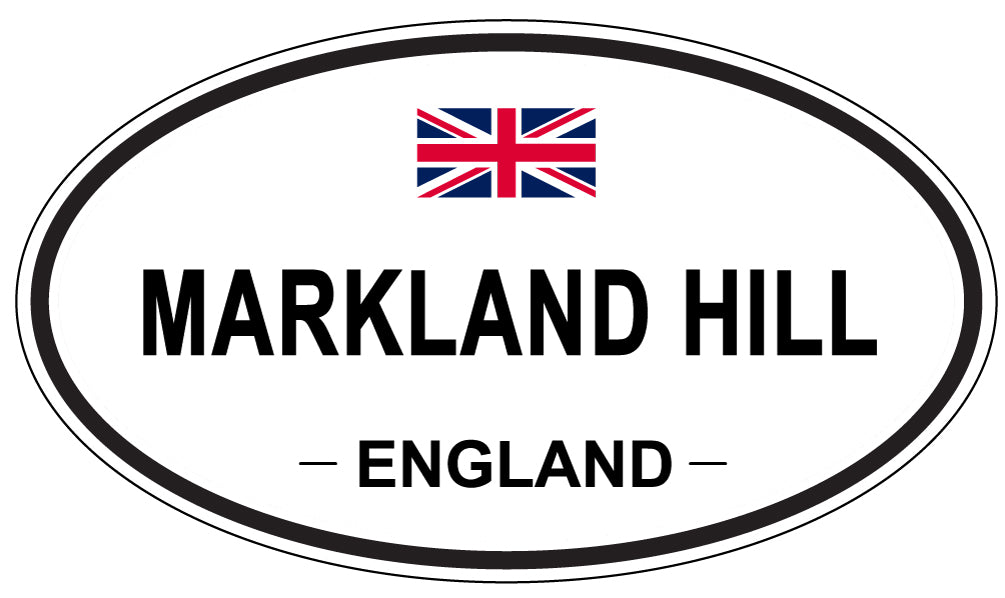 MARKLAND HILL, England - Oval Magnet