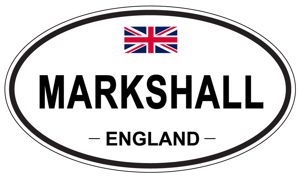 MARKSHALL, ENGLAND - Oval Sticker