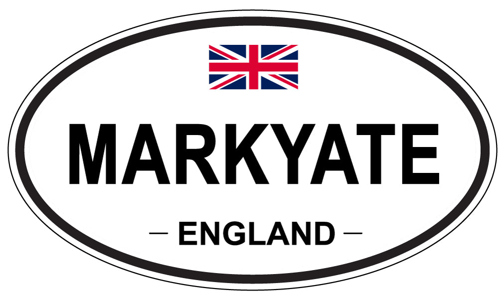 MARKYATE, ENGLAND - Oval Sticker