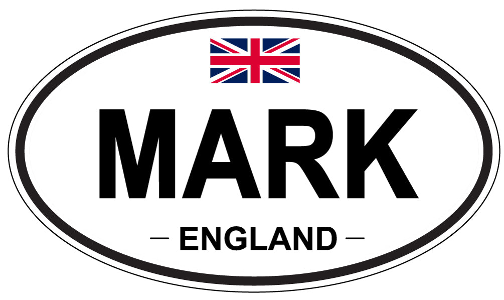 MARK, England - Oval Magnet