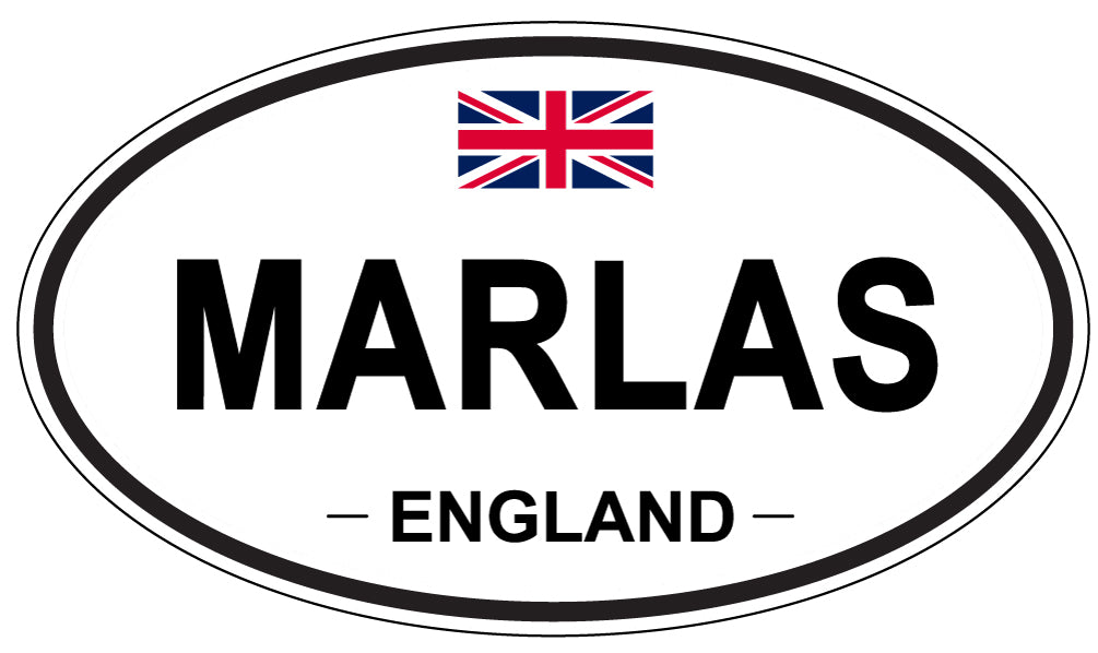 MARLAS, England - Oval Magnet