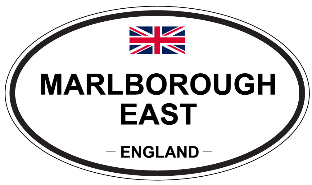 MARLBOROUGH EAST, ENGLAND - Oval Sticker