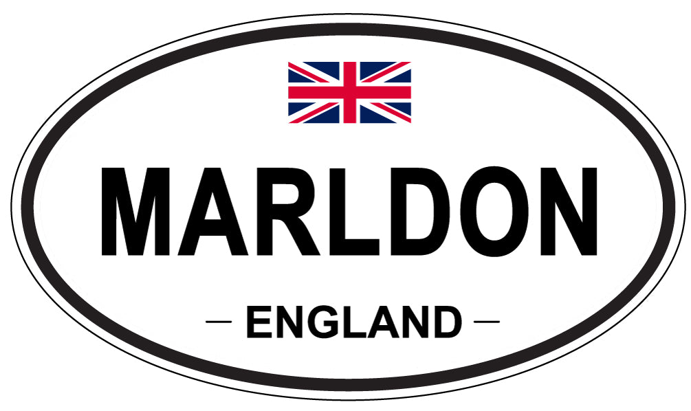 MARLDON, ENGLAND - Oval Sticker