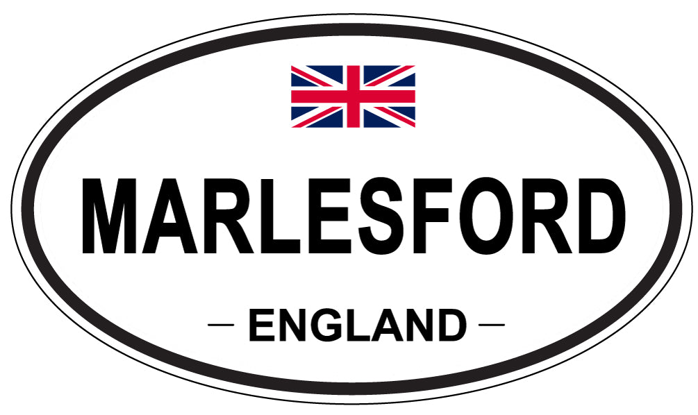 MARLESFORD, ENGLAND - Oval Sticker