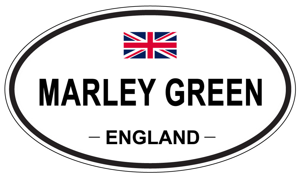 MARLEY GREEN, ENGLAND - Oval Sticker