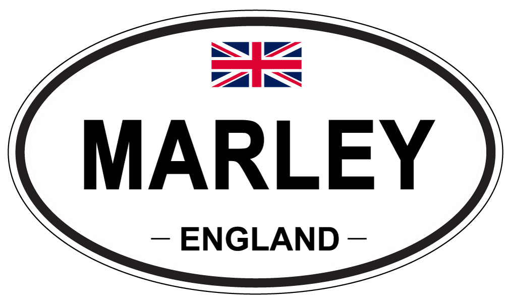 MARLEY, ENGLAND - Oval Sticker
