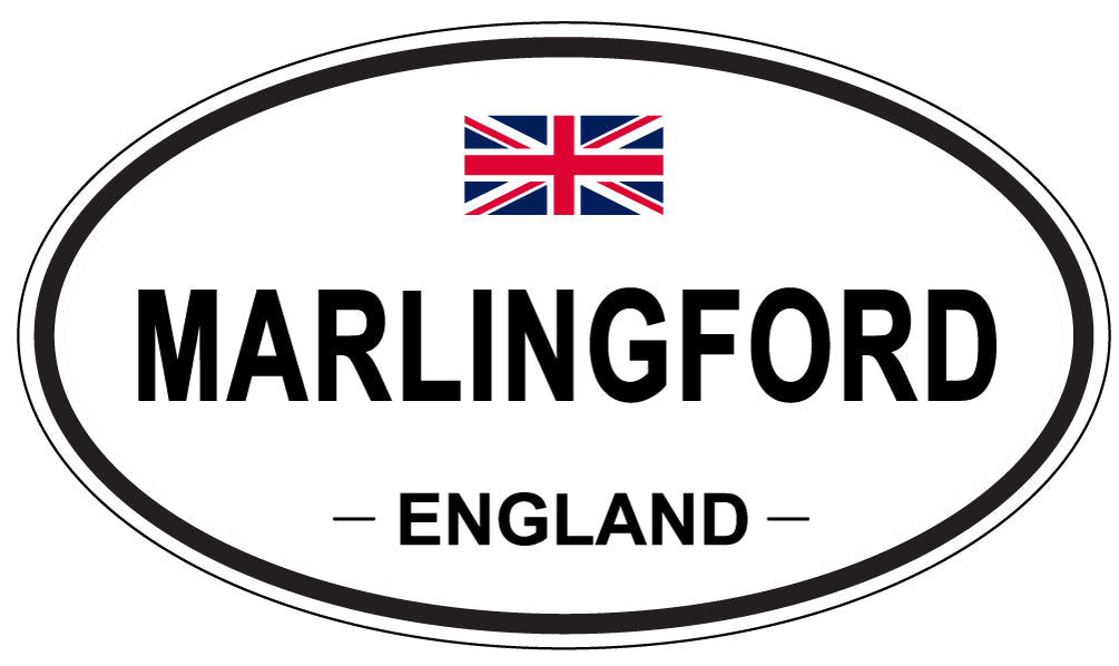 MARLINGFORD, ENGLAND - Oval Sticker