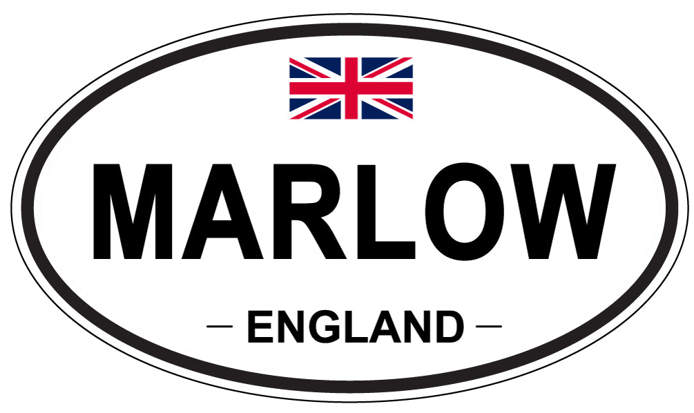 MARLOW, ENGLAND - Oval Sticker