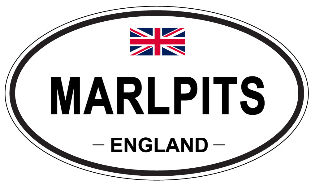 MARLPITS, ENGLAND - Oval Sticker