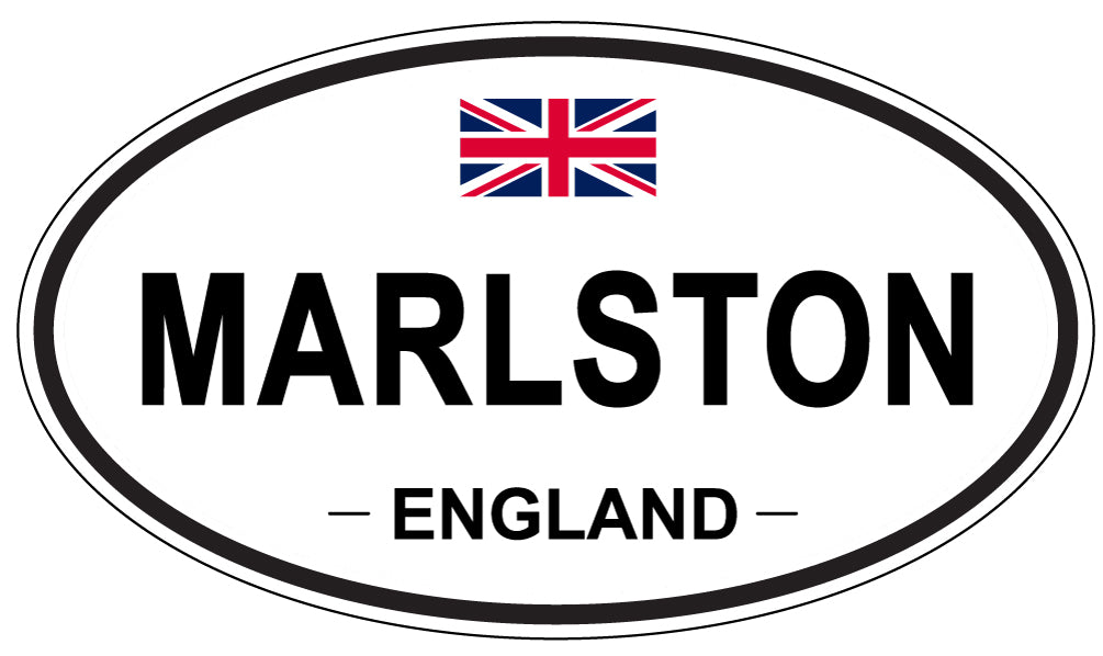 MARLSTON, ENGLAND - Oval Sticker