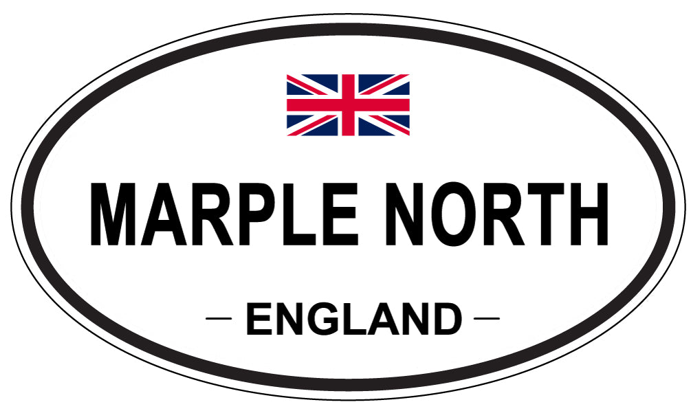 MARPLE NORTH, England - Oval Magnet