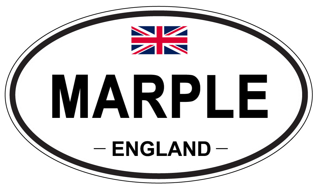 MARPLE, England - Oval Magnet