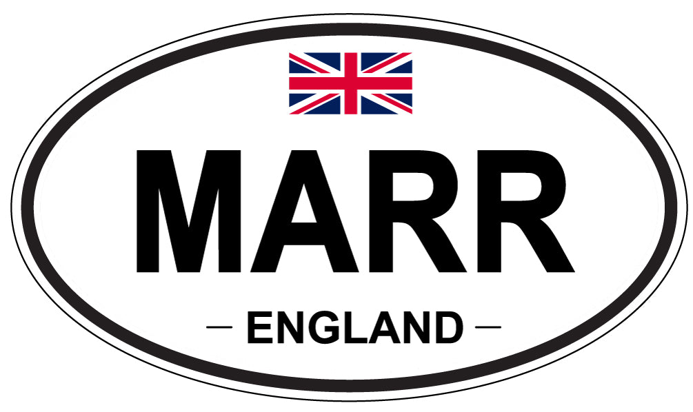 MARR, England - Oval Magnet