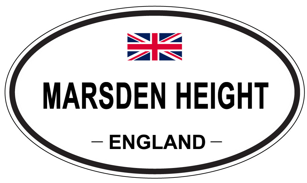 MARSDEN HEIGHT, England - Oval Magnet