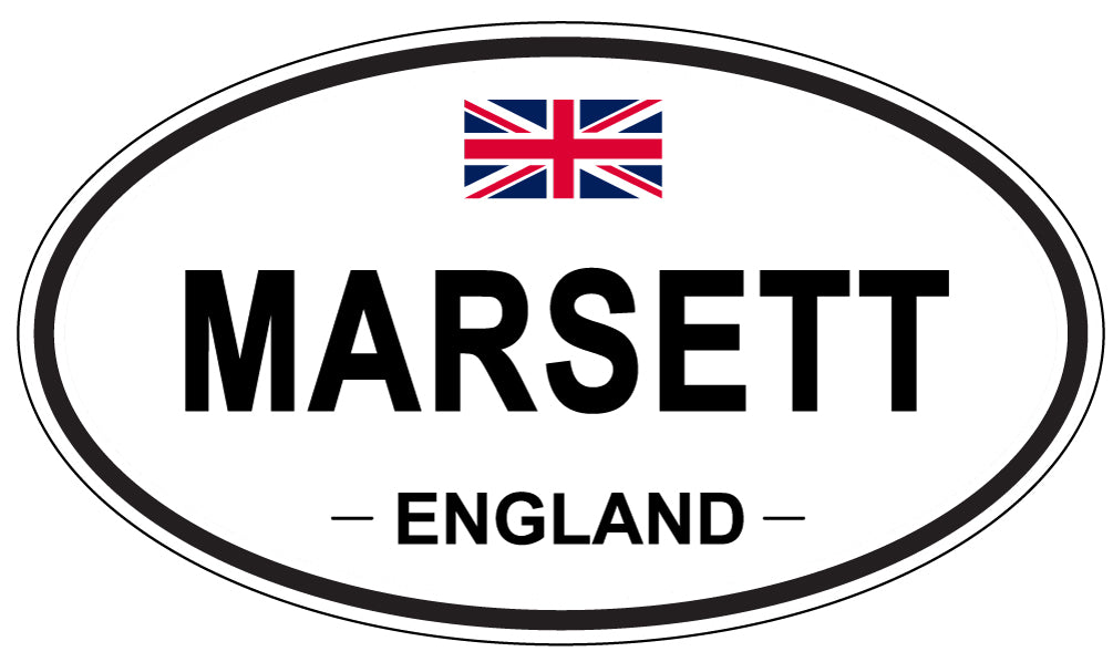 MARSETT, England - Oval Magnet