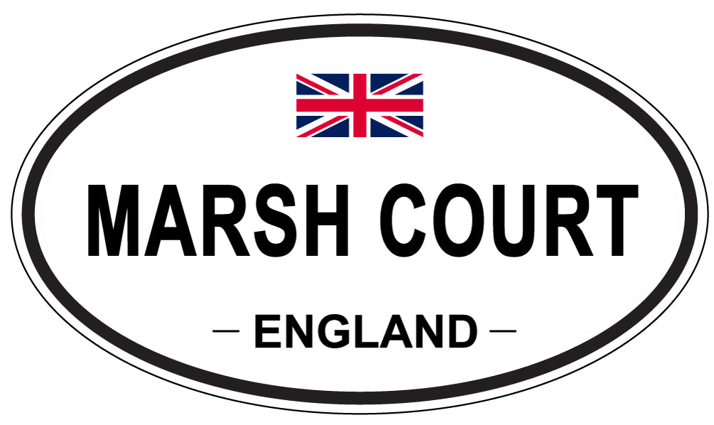 MARSH COURT, ENGLAND - Oval Sticker