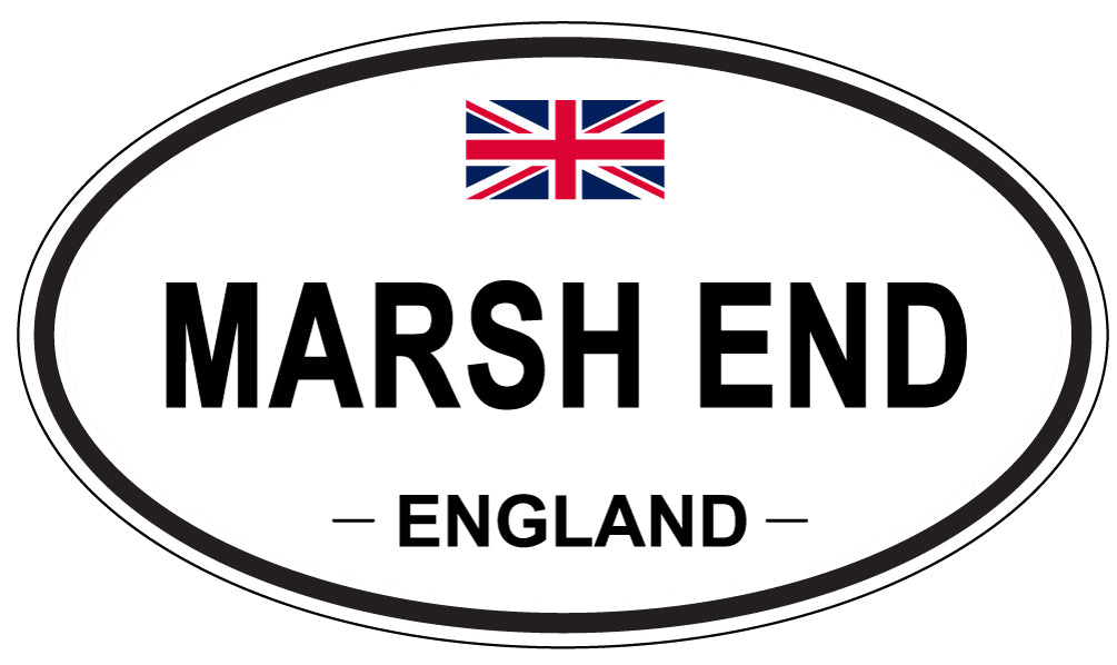 MARSH END, England - Oval Magnet