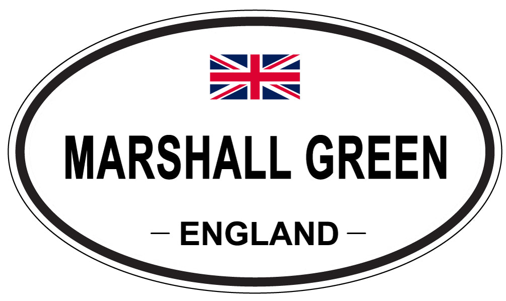 MARSHALL GREEN, ENGLAND - Oval Sticker