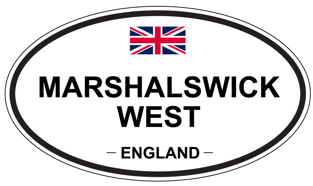 MARSHALSWICK WEST, ENGLAND - Oval Sticker