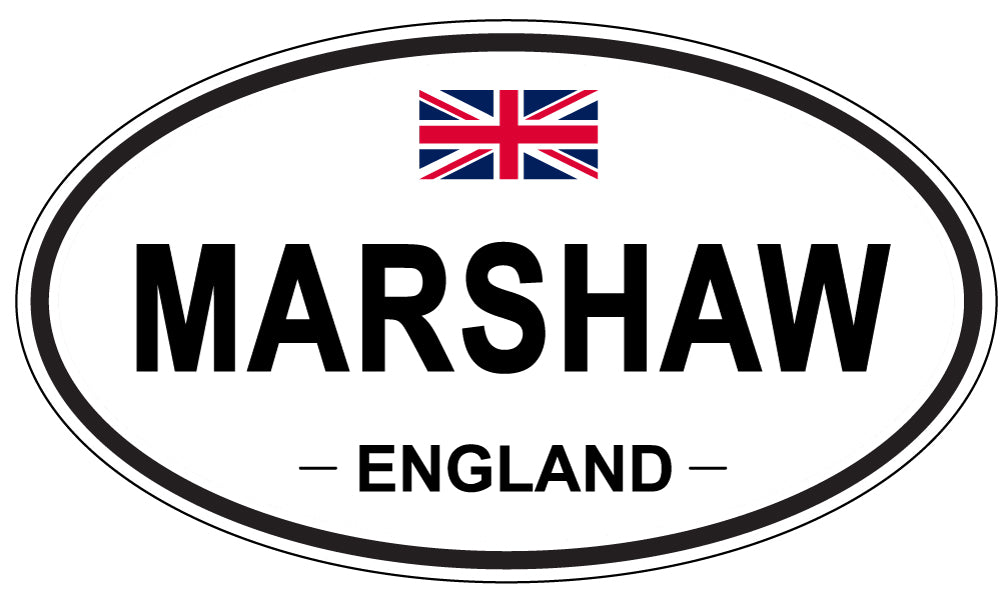 MARSHAW, England - Oval Magnet