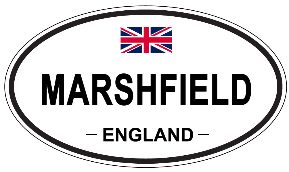 MARSHFIELD, ENGLAND - Oval Sticker