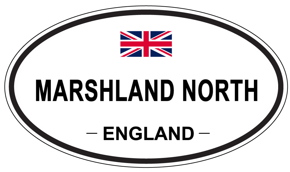 MARSHLAND NORTH, England - Oval Magnet