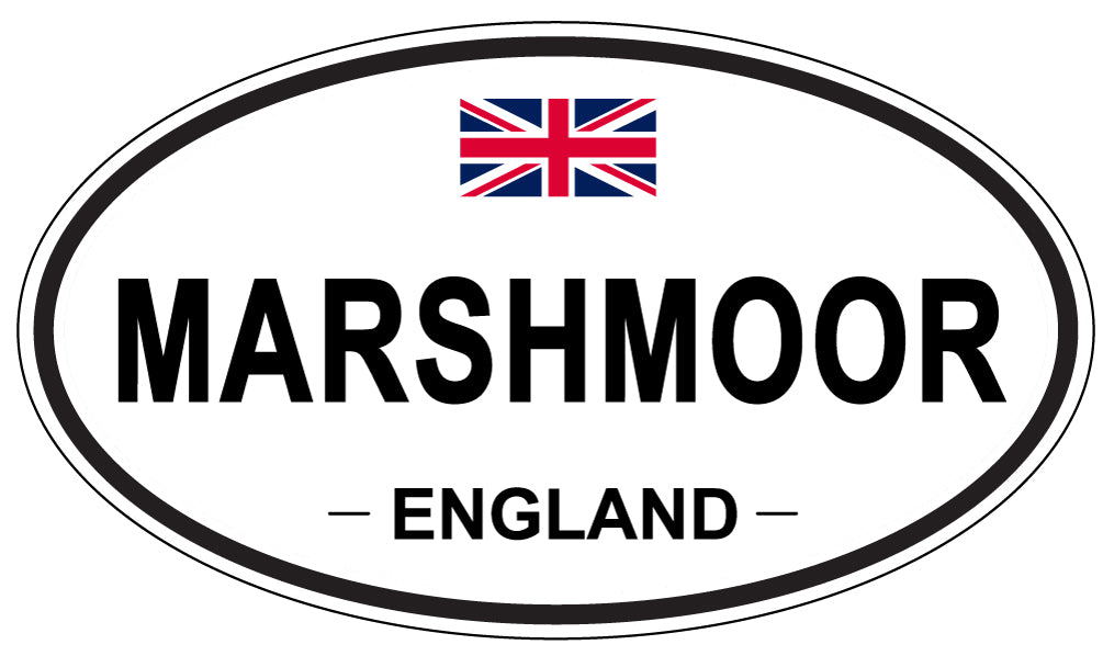 MARSHMOOR, ENGLAND - Oval Sticker