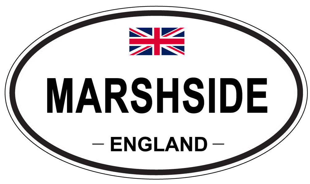 MARSHSIDE, ENGLAND - Oval Sticker