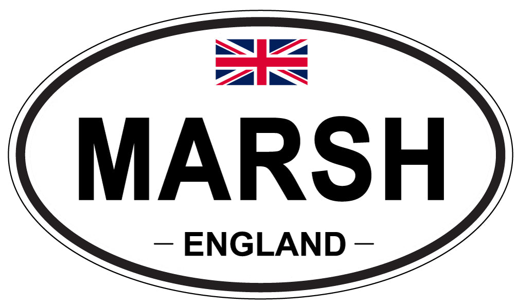 MARSH, England - Oval Magnet