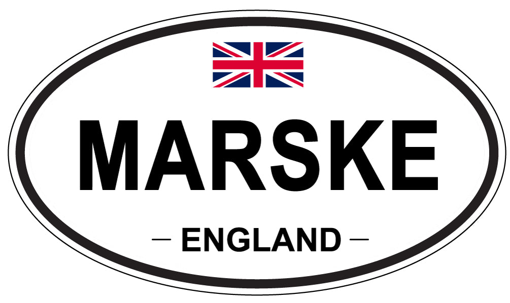 MARSKE, ENGLAND - Oval Sticker