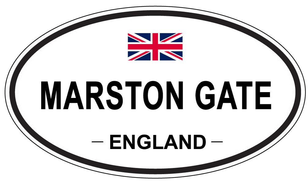 MARSTON GATE, England - Oval Magnet