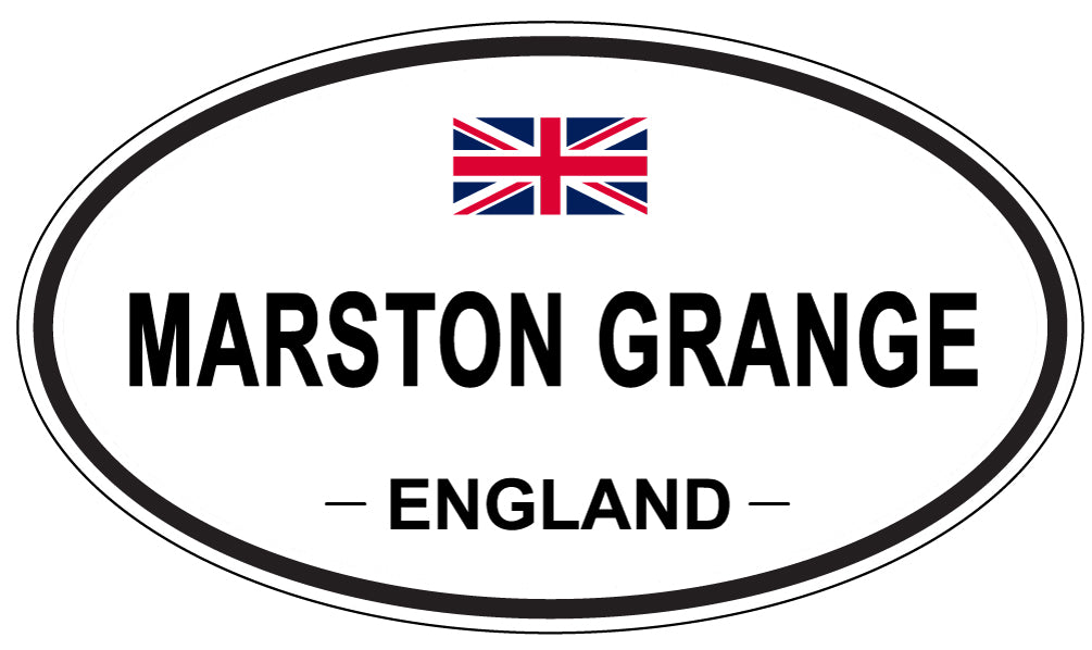 MARSTON GRANGE, ENGLAND - Oval Sticker