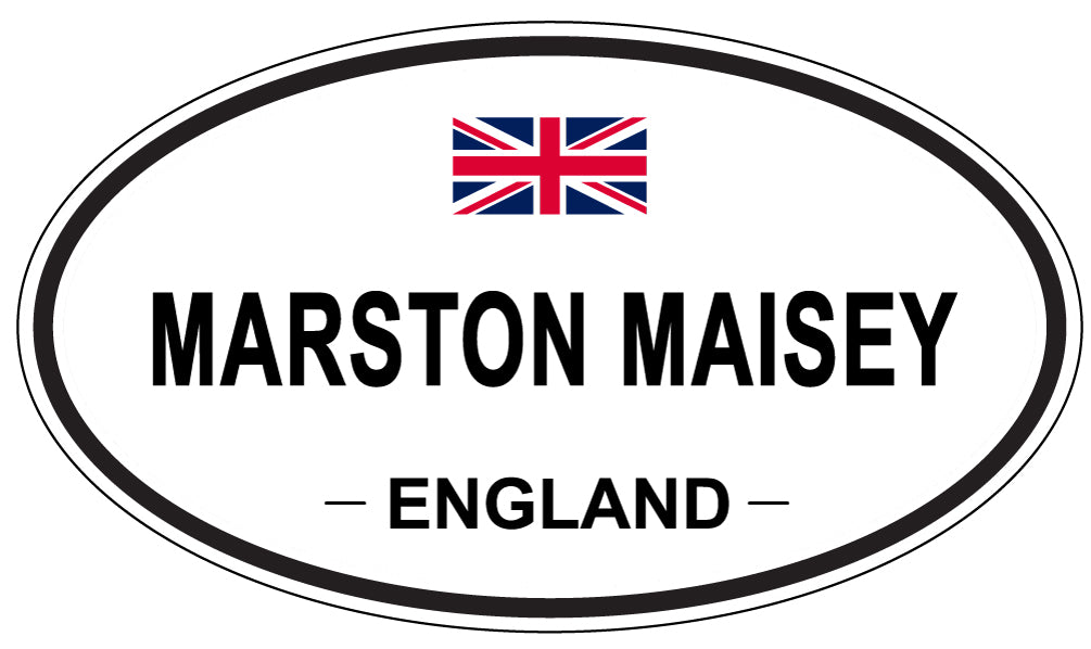 MARSTON MAISEY, ENGLAND - Oval Sticker