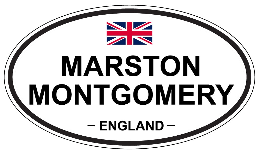MARSTON MONTGOMERY, England - Oval Magnet