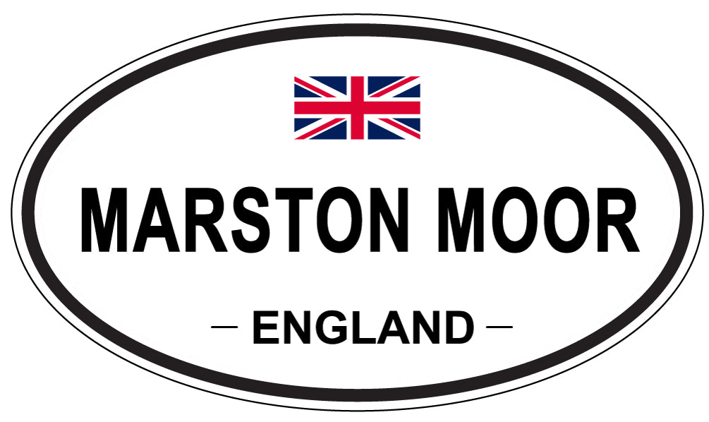 MARSTON MOOR, ENGLAND - Oval Sticker