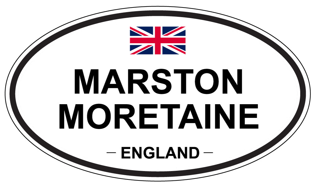 MARSTON MORETAINE, England - Oval Magnet