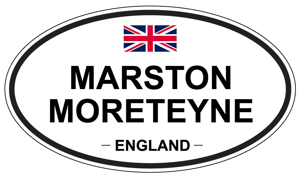 MARSTON MORETEYNE, England - Oval Magnet