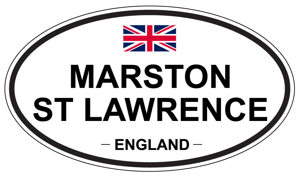 MARSTON ST LAWRENCE, England - Oval Magnet