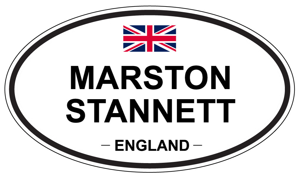 MARSTON STANNETT, ENGLAND - Oval Sticker
