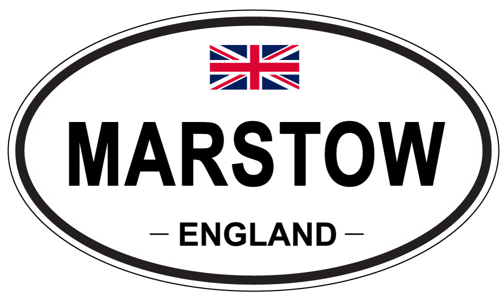 MARSTOW, ENGLAND - Oval Sticker