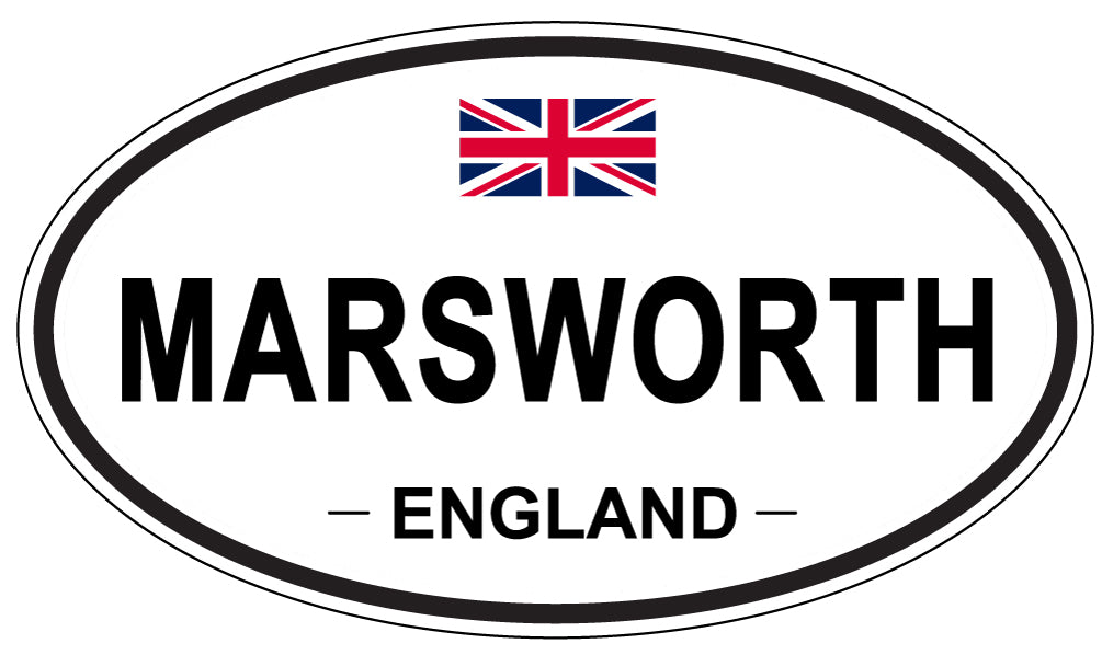 MARSWORTH, ENGLAND - Oval Sticker