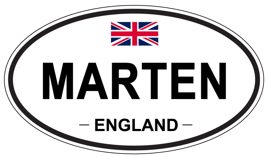 MARTEN, England - Oval Magnet