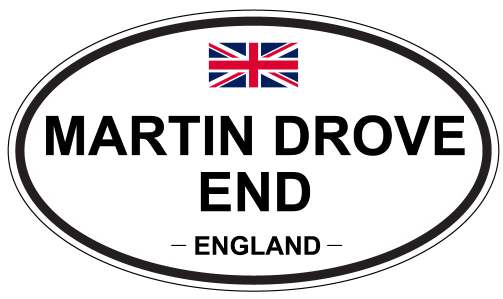 MARTIN DROVE END, England - Oval Magnet