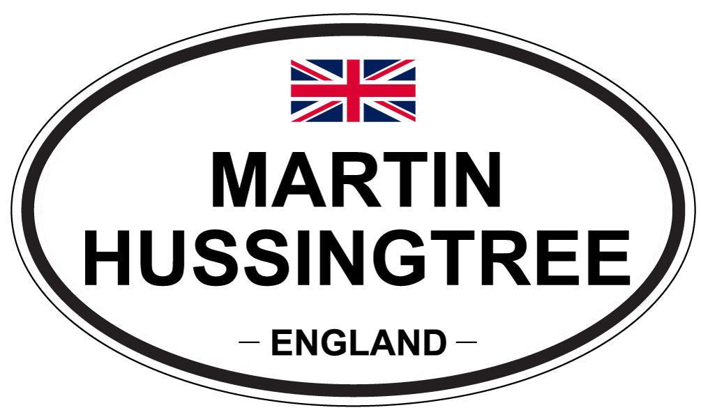 MARTIN HUSSINGTREE, England - Oval Magnet