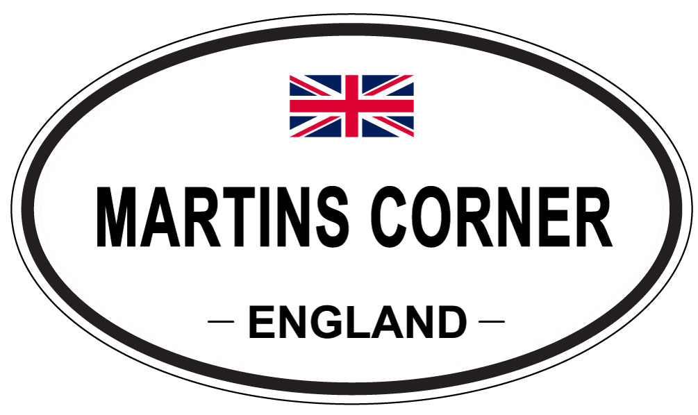 MARTINS CORNER, England - Oval Magnet