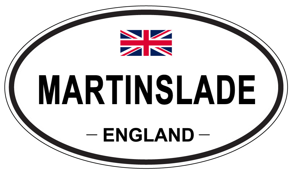 MARTINSLADE, ENGLAND - Oval Sticker