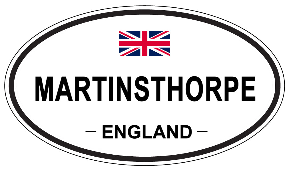 MARTINSTHORPE, ENGLAND - Oval Sticker