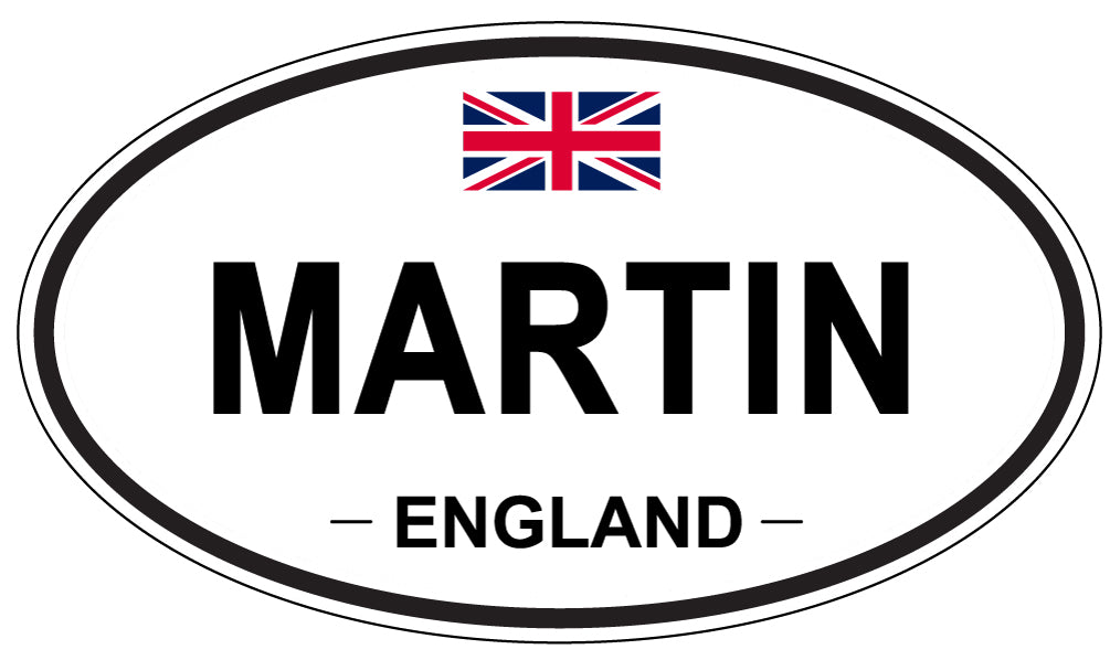 MARTIN, England - Oval Magnet