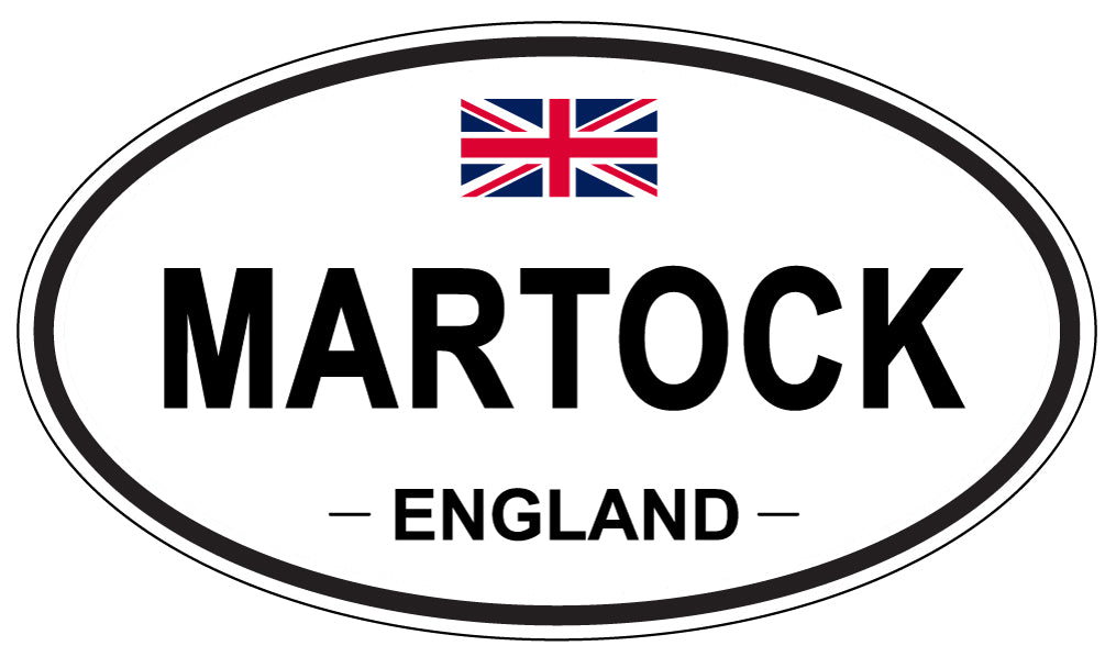 MARTOCK, ENGLAND - Oval Sticker